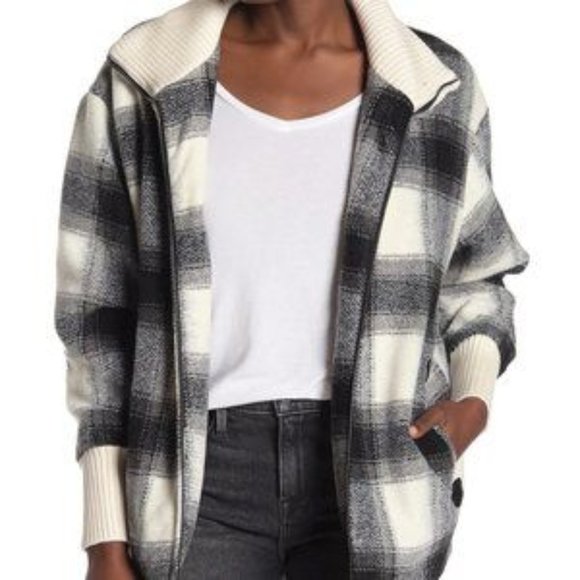 Lucky Brand Jackets & Blazers - NWT J. Crew Missy Front Zip Buffalo Plaid Jacket